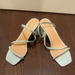 Marc Fisher Light Green Strappy Heels